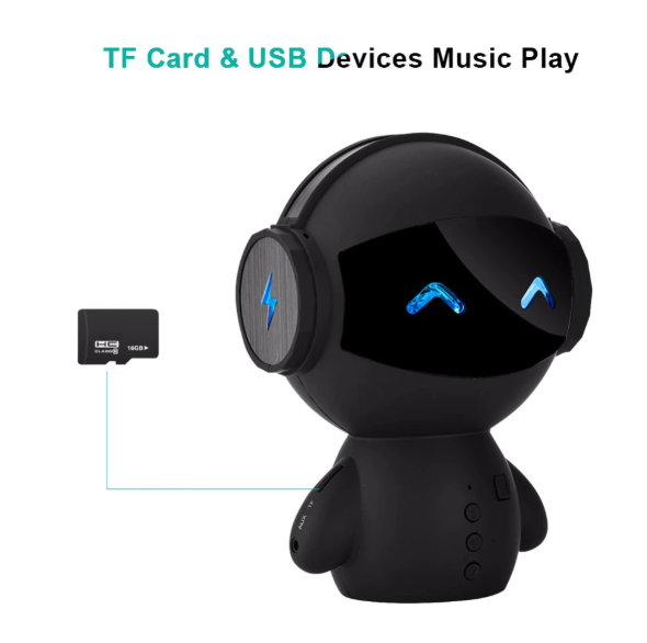 alto-falante bluetooth compatível com reprodução de MP3 com cartão TF