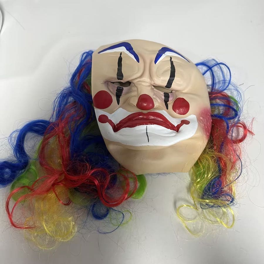 máscara de palhaço para carnaval adulto