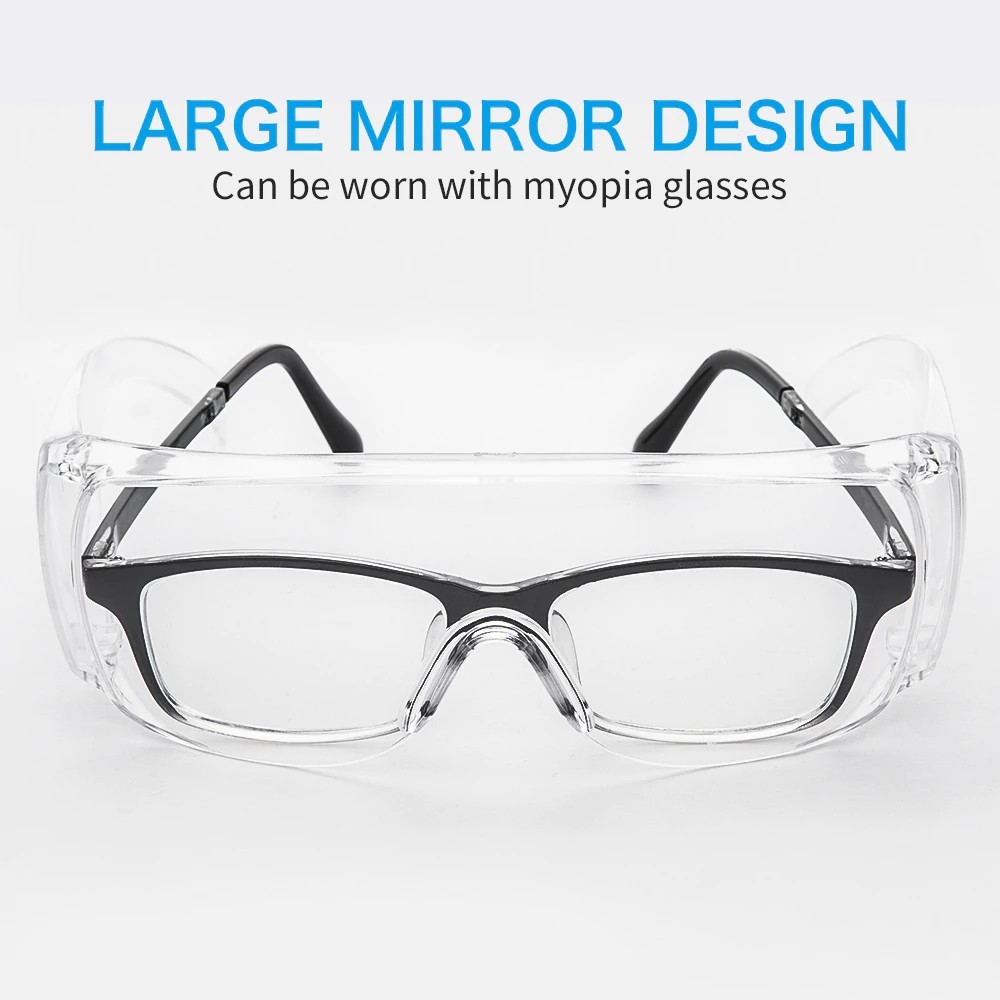 óculos de proteção transparentes contra vírus
