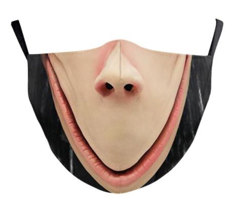 máscara facial de terror