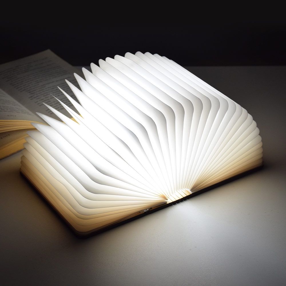 Livro LED - candeeiro em forma de livro dobrável