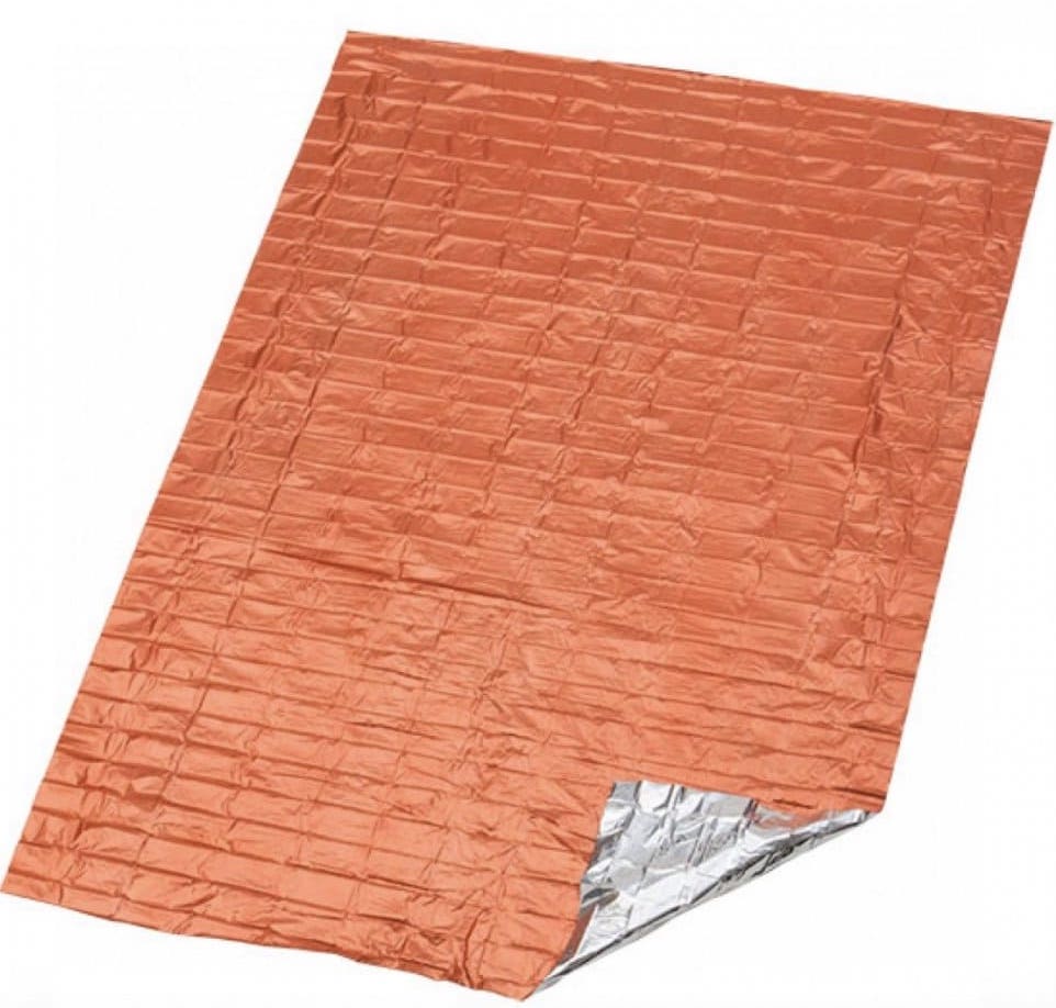 Cobertor de emergência - folha isotérmica como cobertor