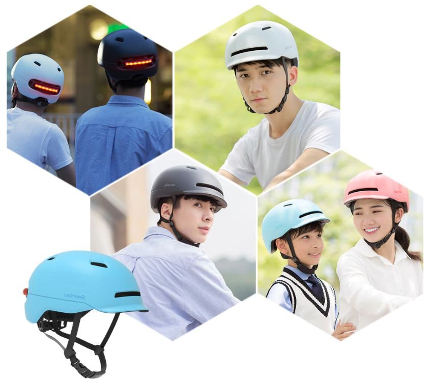 capacete de bicicleta inteligente