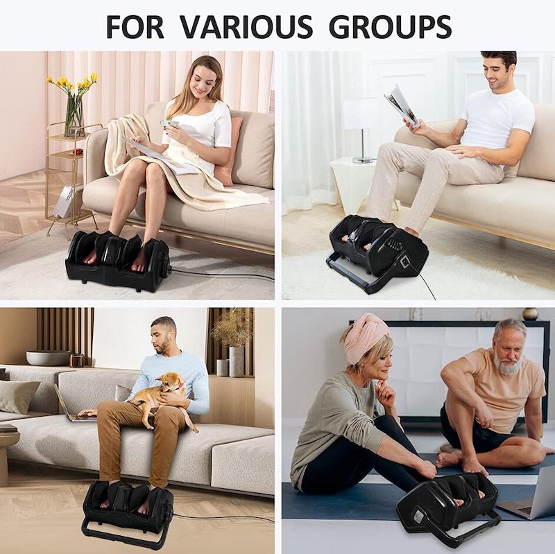 massageador de compressão de perna - massageador de pés shiatsu