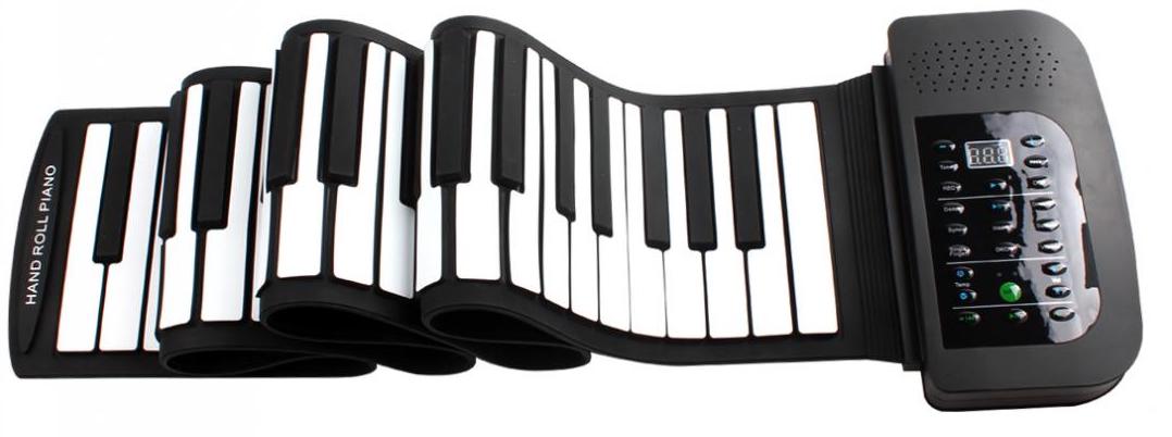 teclado de piano portátil roll up piano