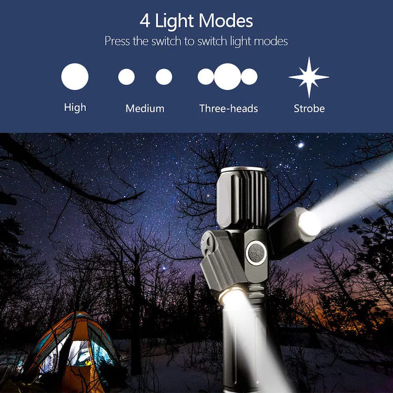 lanterna para iluminação 4 modos de iluminação