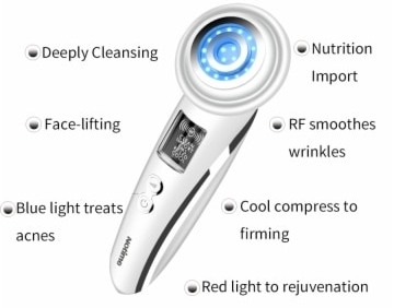 dispositivo para rejuvenescimento da pele baseado em RF e luz LED