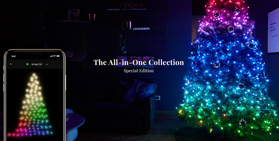 led tree christmas twinkly para smartphone app controll