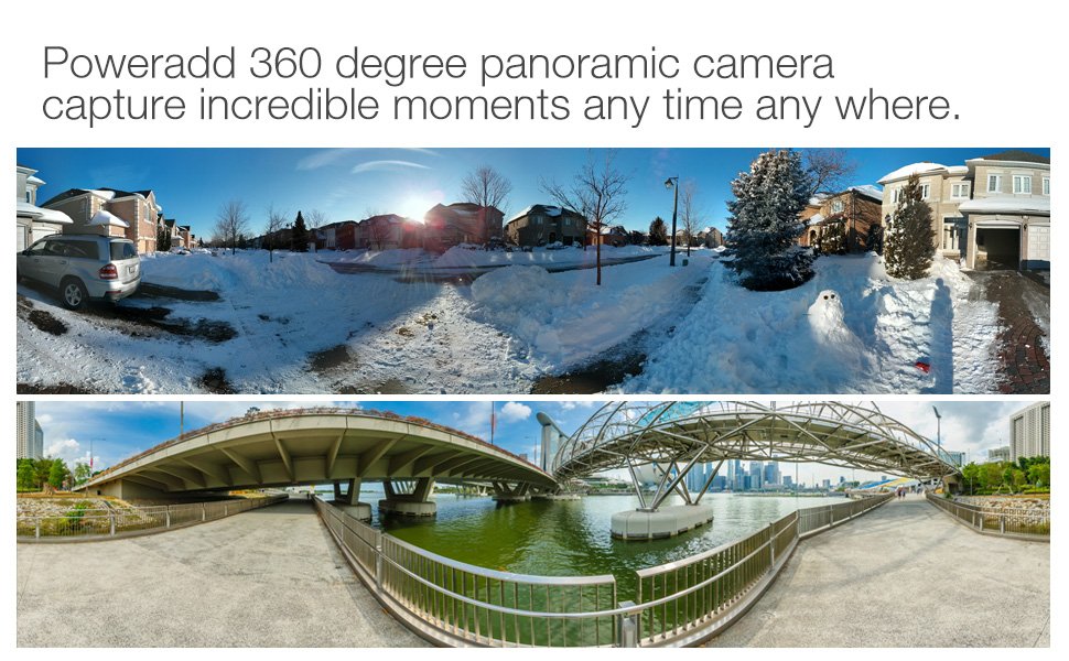 Câmera panorâmica full HD
