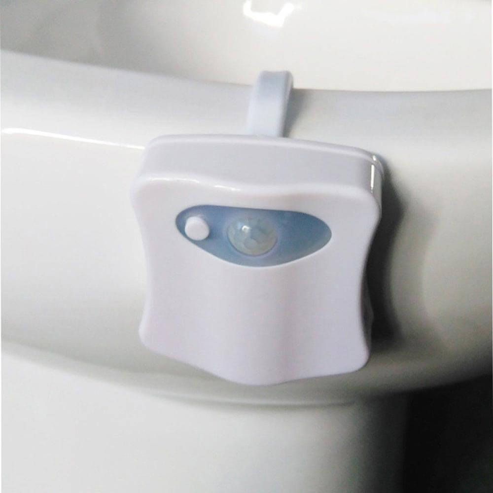 Luz de banheiro com sensor de movimento - LED colorido