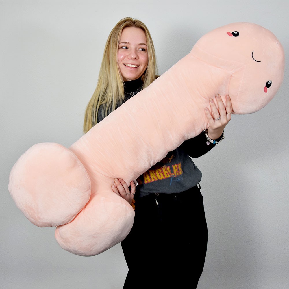 pênis travesseiro - brinquedo almofada de pelúcia 100 cm