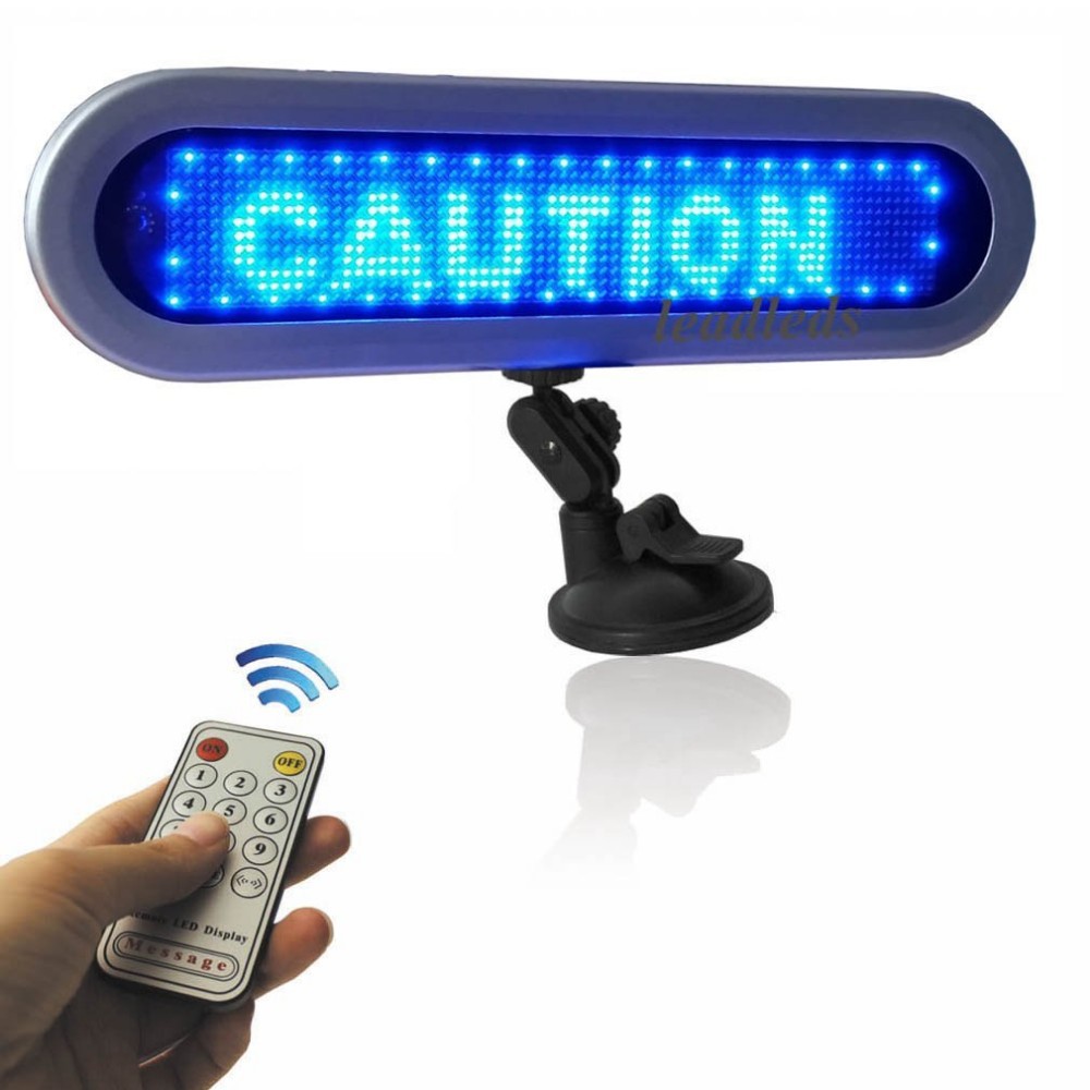 Display LED automático azul