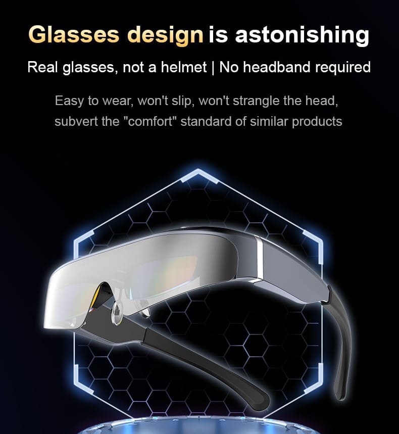 Óculos VR inteligentes com controle remoto