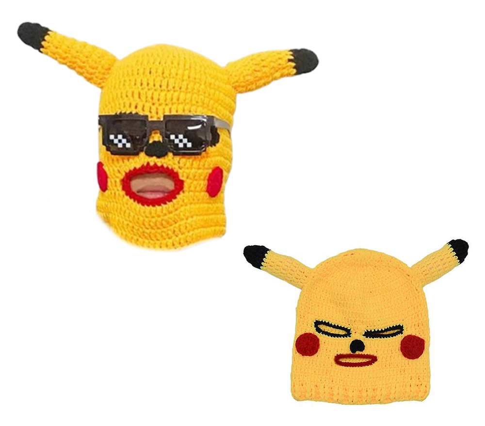 máscara facial pikachu festa de carnaval